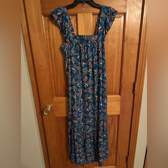 Knox Rose NWT flutter sleeve floral boho midi dress - Picture 3 of 4